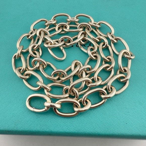 Tiffany & Co. Clasping Ends Necklace Sterling Silver 18.25" - Picture 8 of 8